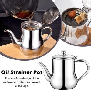 Stainless Steel Oil Strainer Pot - রান্নায় স্বাস্থ্য ও সাশ্রয়